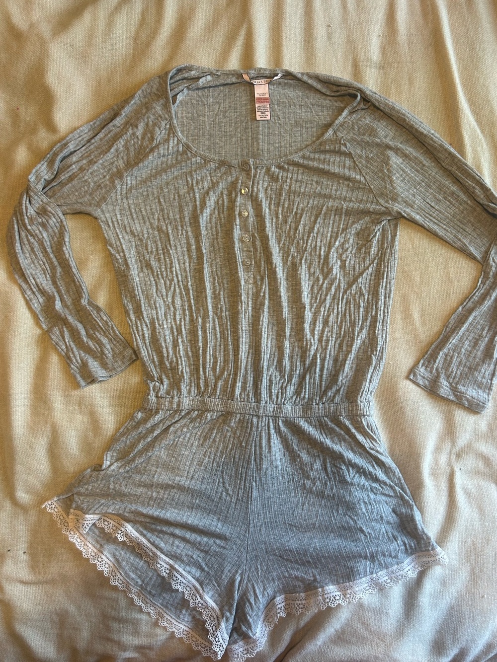Victoria’s Secret ribbed modal romper XS